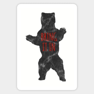 Bring It In Bear Hug vintage design Magnet